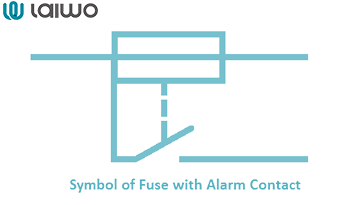 symbol of fuse with alarm contact-wosomelec